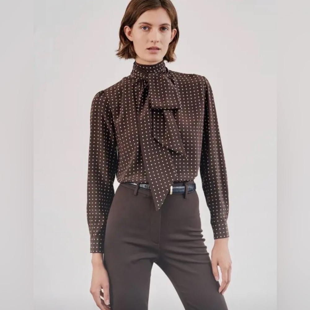 Nili Lotan elayne silk top